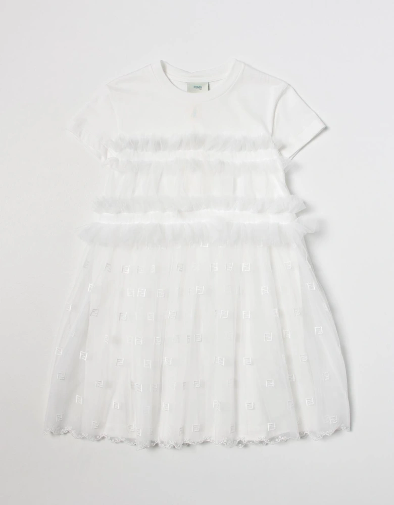 Girls Tulle Ruffle Dress