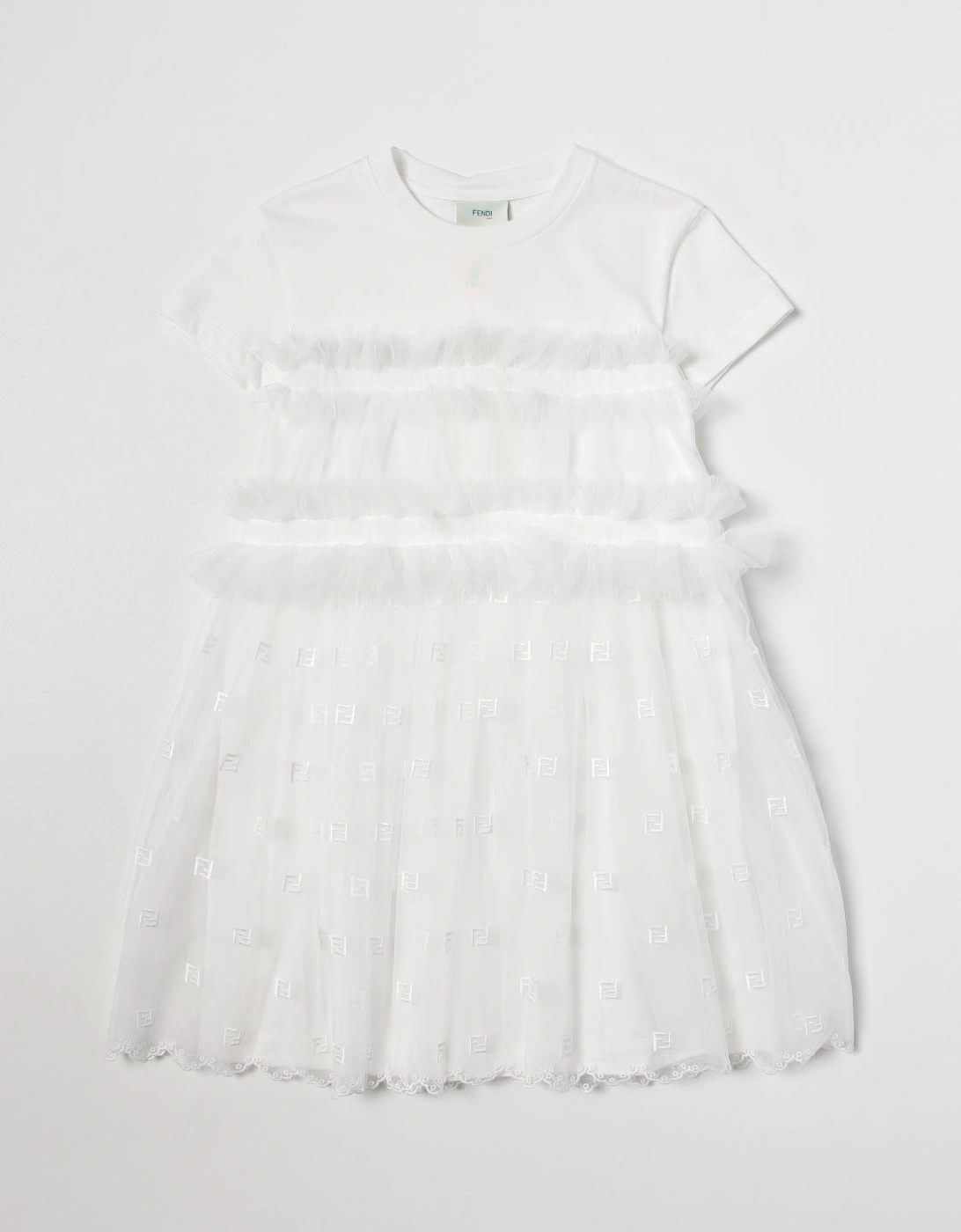 Girls Tulle Ruffle Dress, 3 of 2
