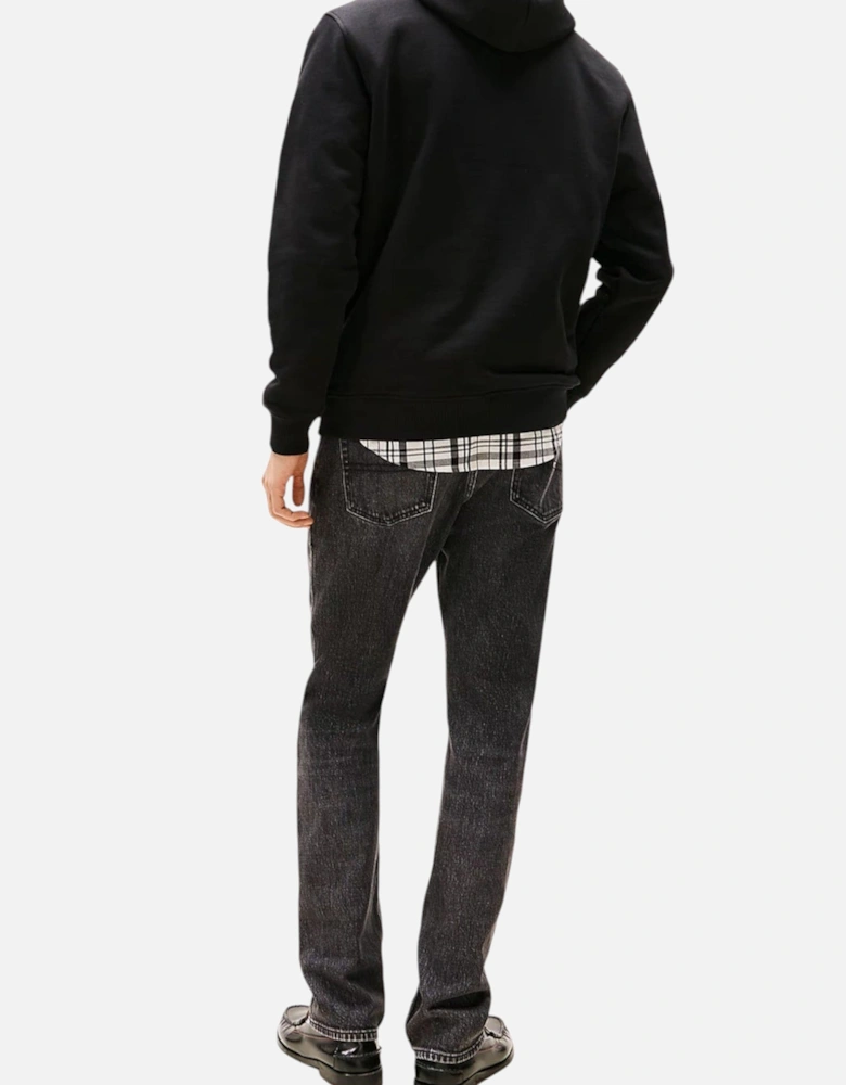 Round Neck Hooded Sweatshirt with Pocket