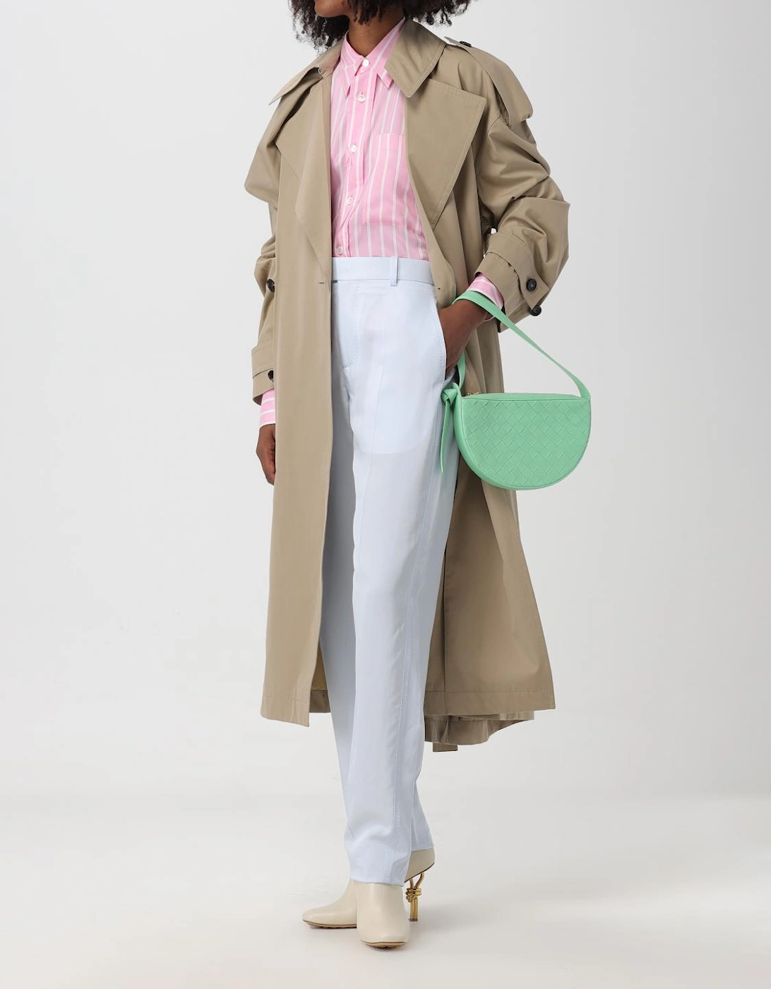 Silk Trousers Straight Leg