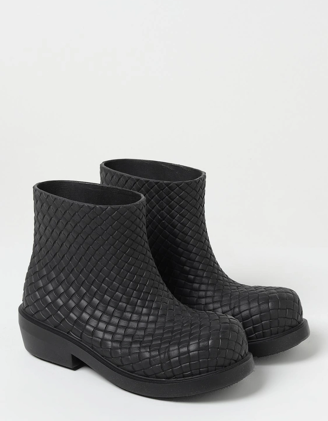 Intrecciato Rubber Ankle Boots