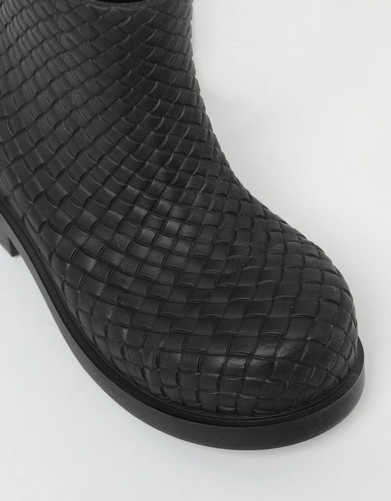 Intrecciato Rubber Ankle Boots