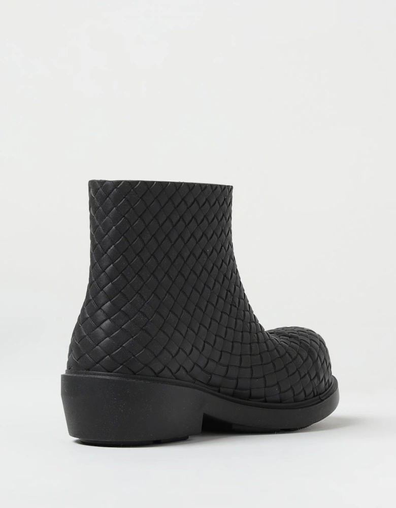 Intrecciato Rubber Ankle Boots