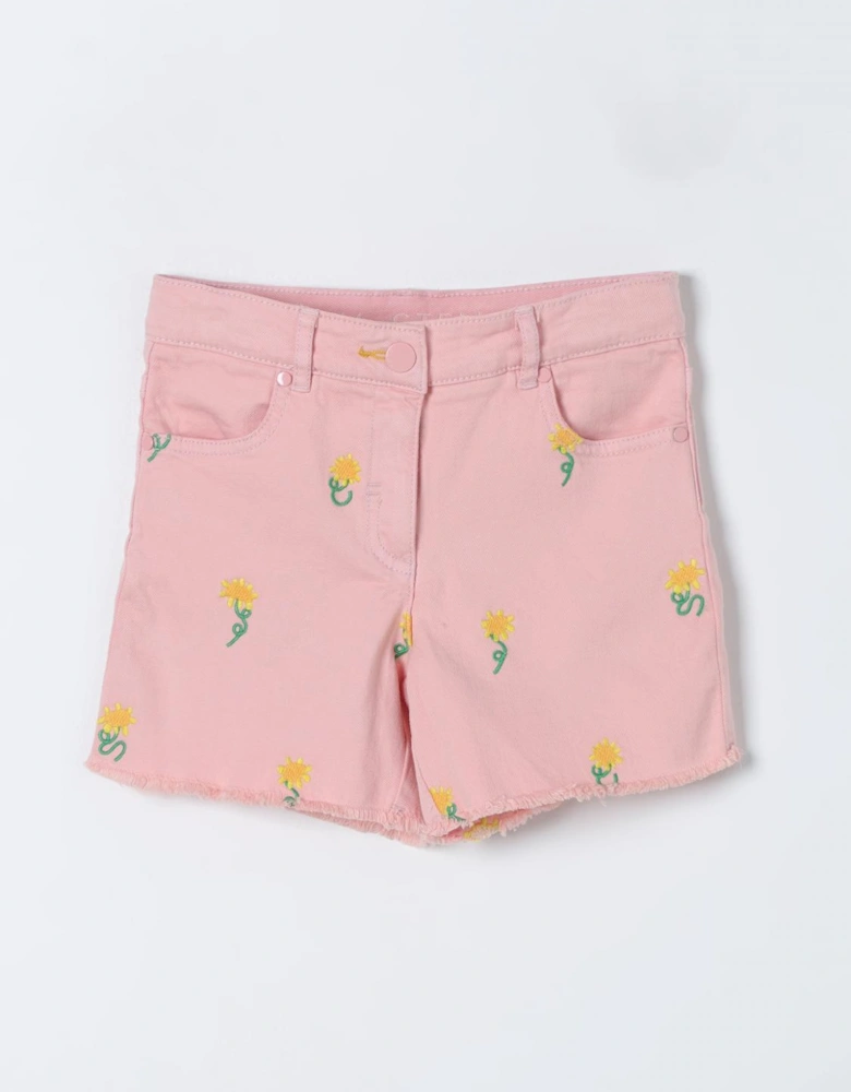 Comfortable Twill Shorts with Embroidered Accents for Casual Wear