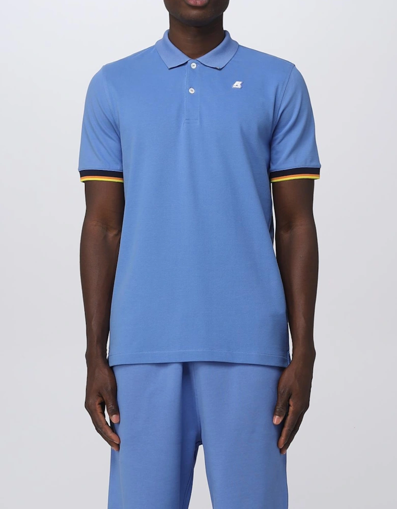 Short Sleeve Polo Shirt with Trim