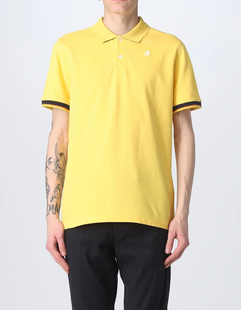 Short Sleeve Polo Shirt with Trim