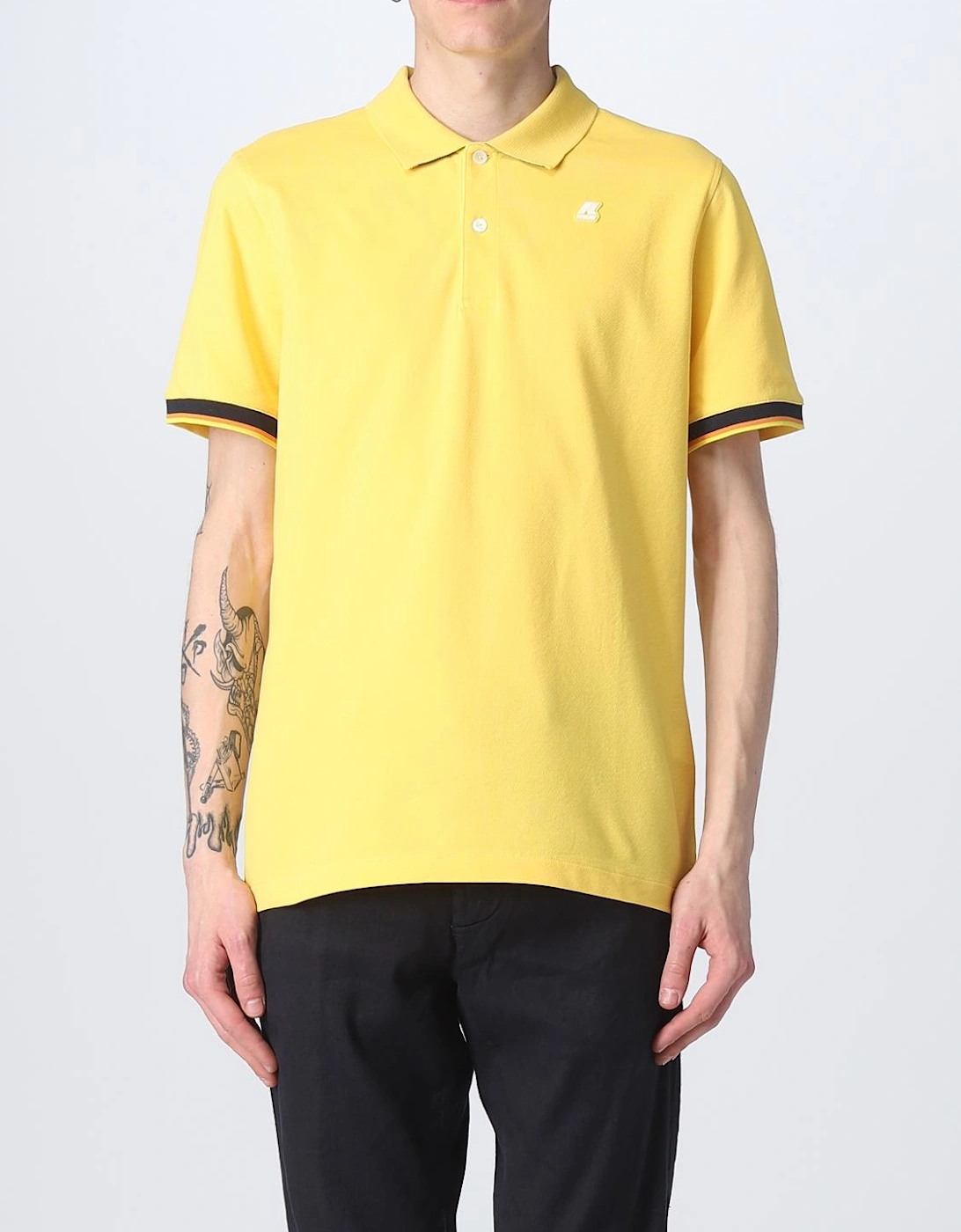 Short Sleeve Polo Shirt with Trim