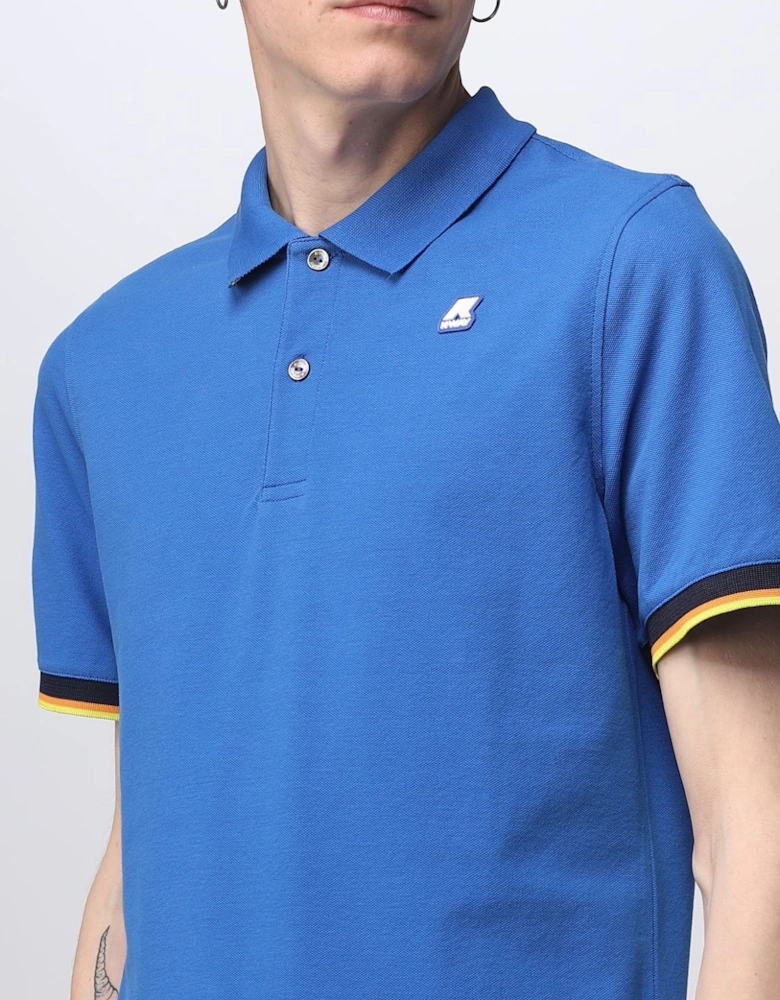Short Sleeve Polo Shirt with Trim