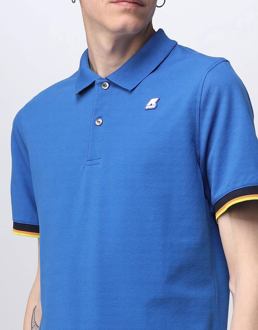 Short Sleeve Polo Shirt with Trim