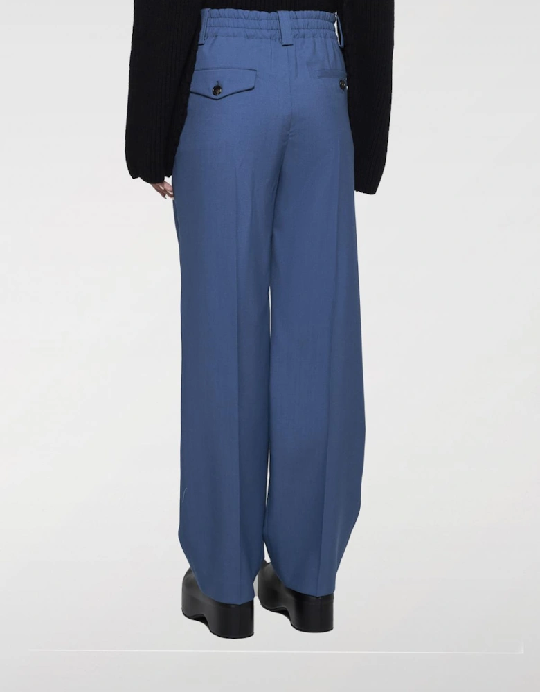 Straight Leg Pleated Trousers