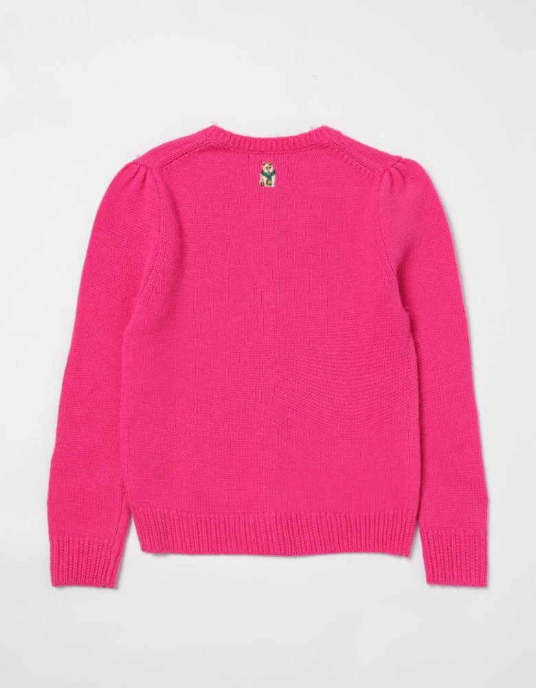 Embroidered Cotton Cardigan Sweater