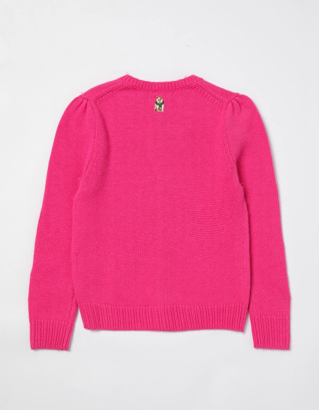 Embroidered Cotton Cardigan Sweater