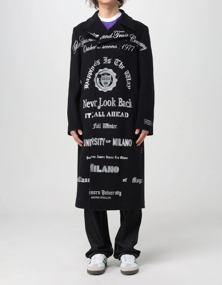 Printed Overcoat Long Sleeves