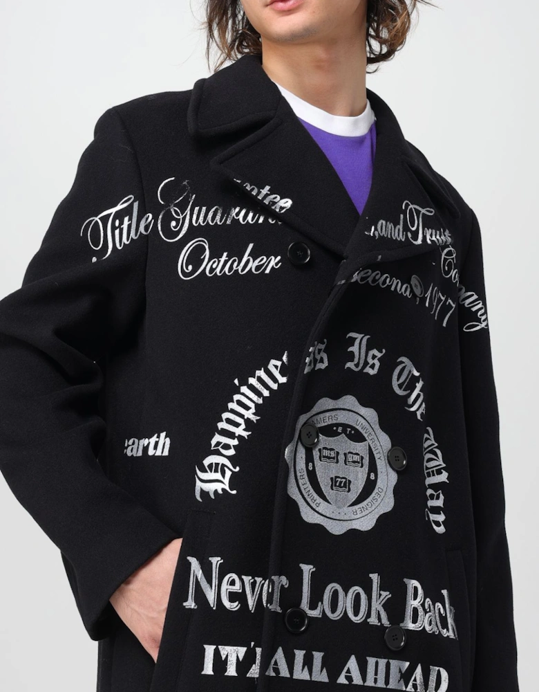 Printed Overcoat Long Sleeves
