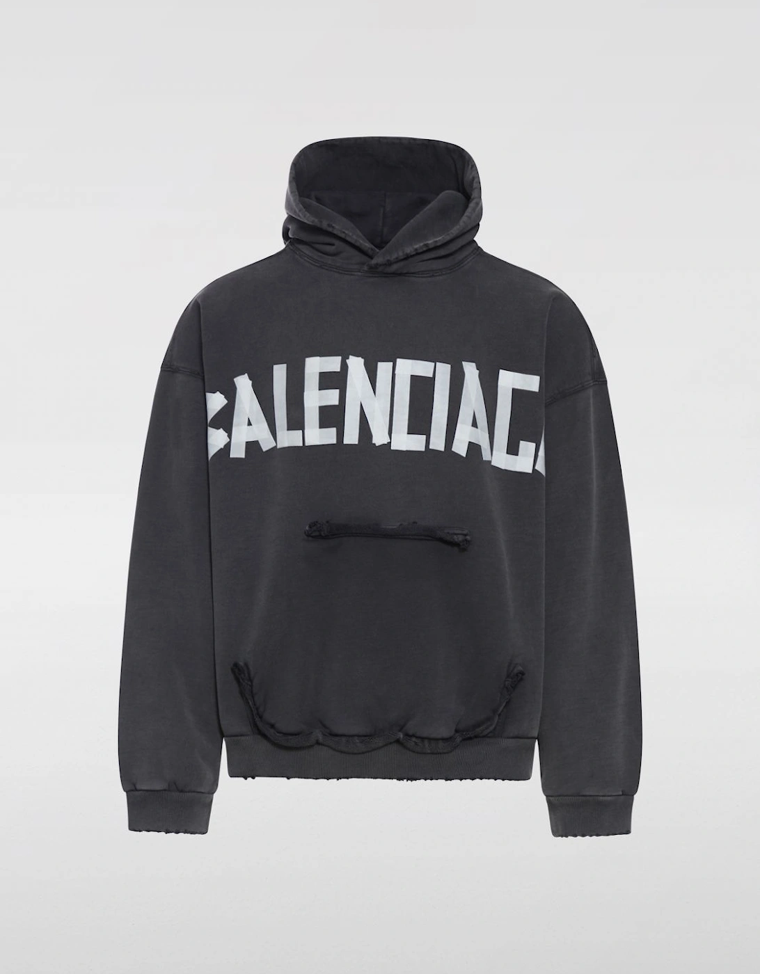 Taped Logo Hoodie Distressed, 2 of 1