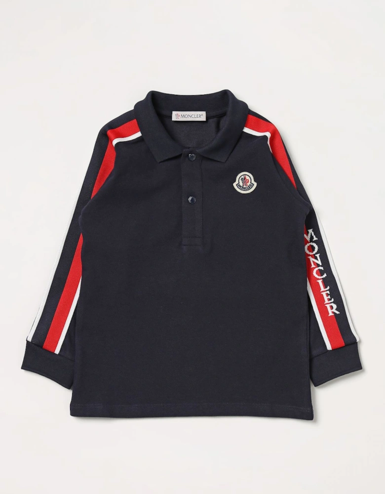 Kids Polo Shirt with Sleeve Stripes