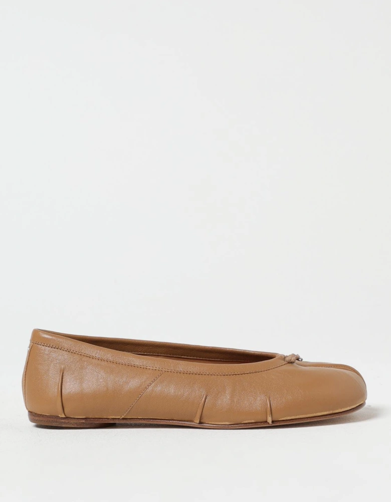 Elegant Split-Toe Leather Ballet Flats Comfortable Everyday Shoes
