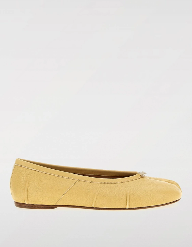 Elegant Split-Toe Leather Ballet Flats Comfortable Everyday Shoes