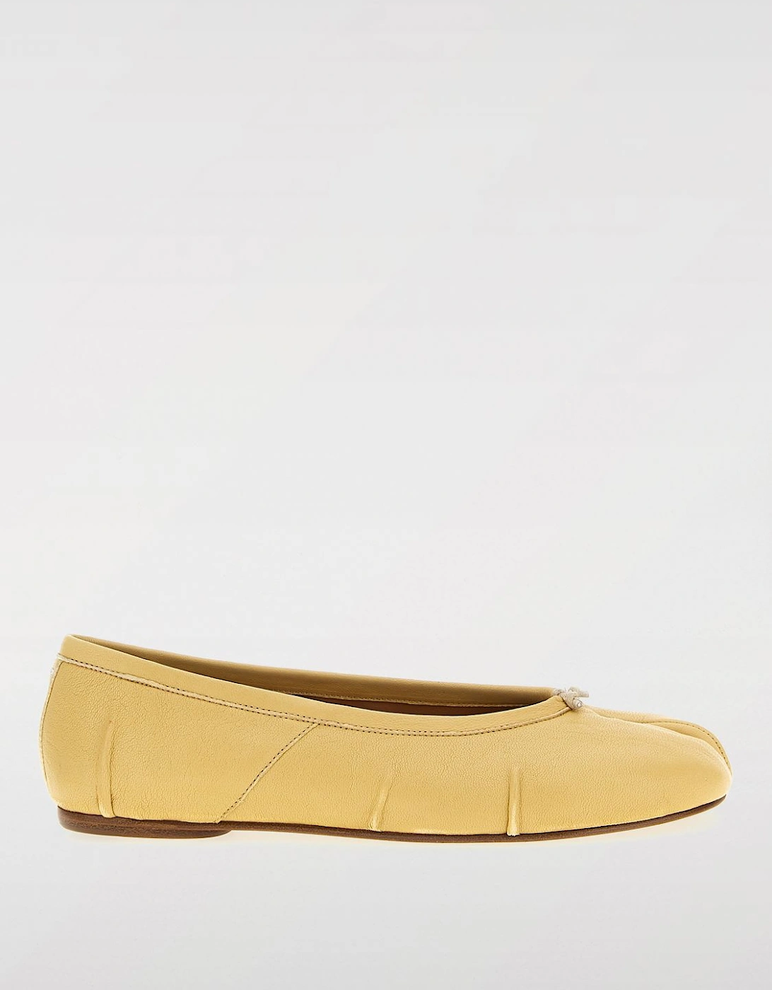 Elegant Split-Toe Leather Ballet Flats Comfortable Everyday Shoes