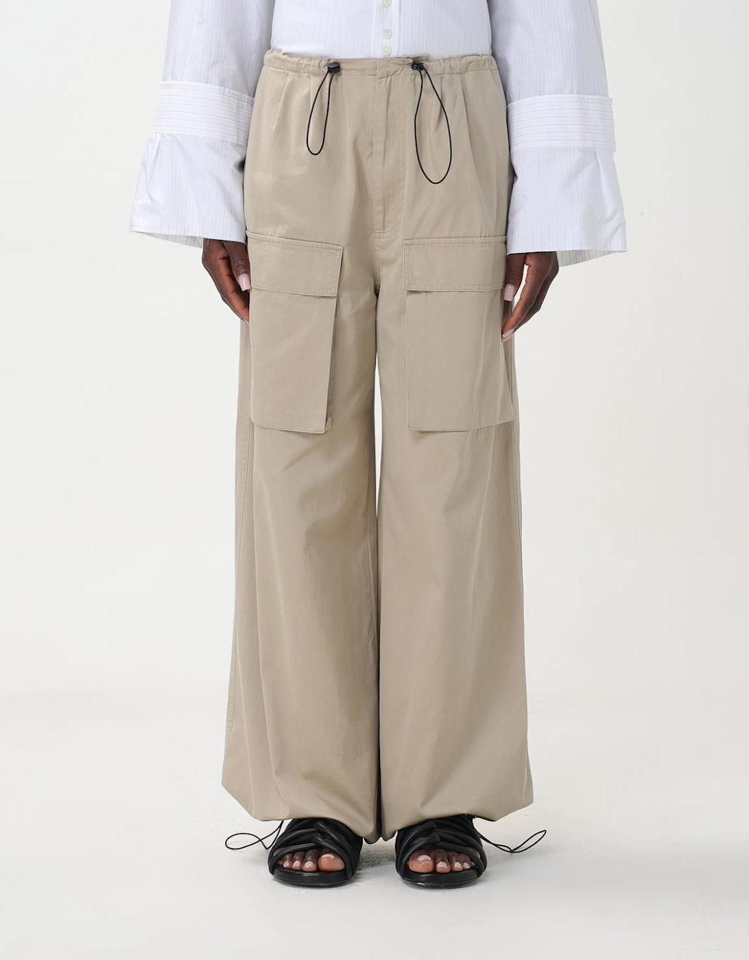 Wide Leg Cargo Trousers Relaxed Fit, 6 of 5