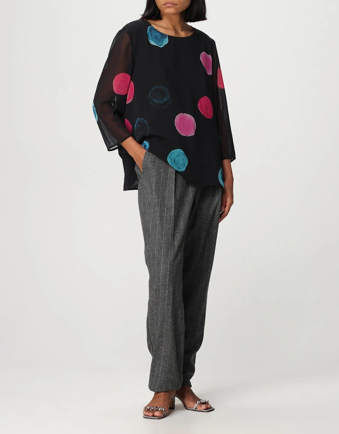 Pinstripe Wool Trousers