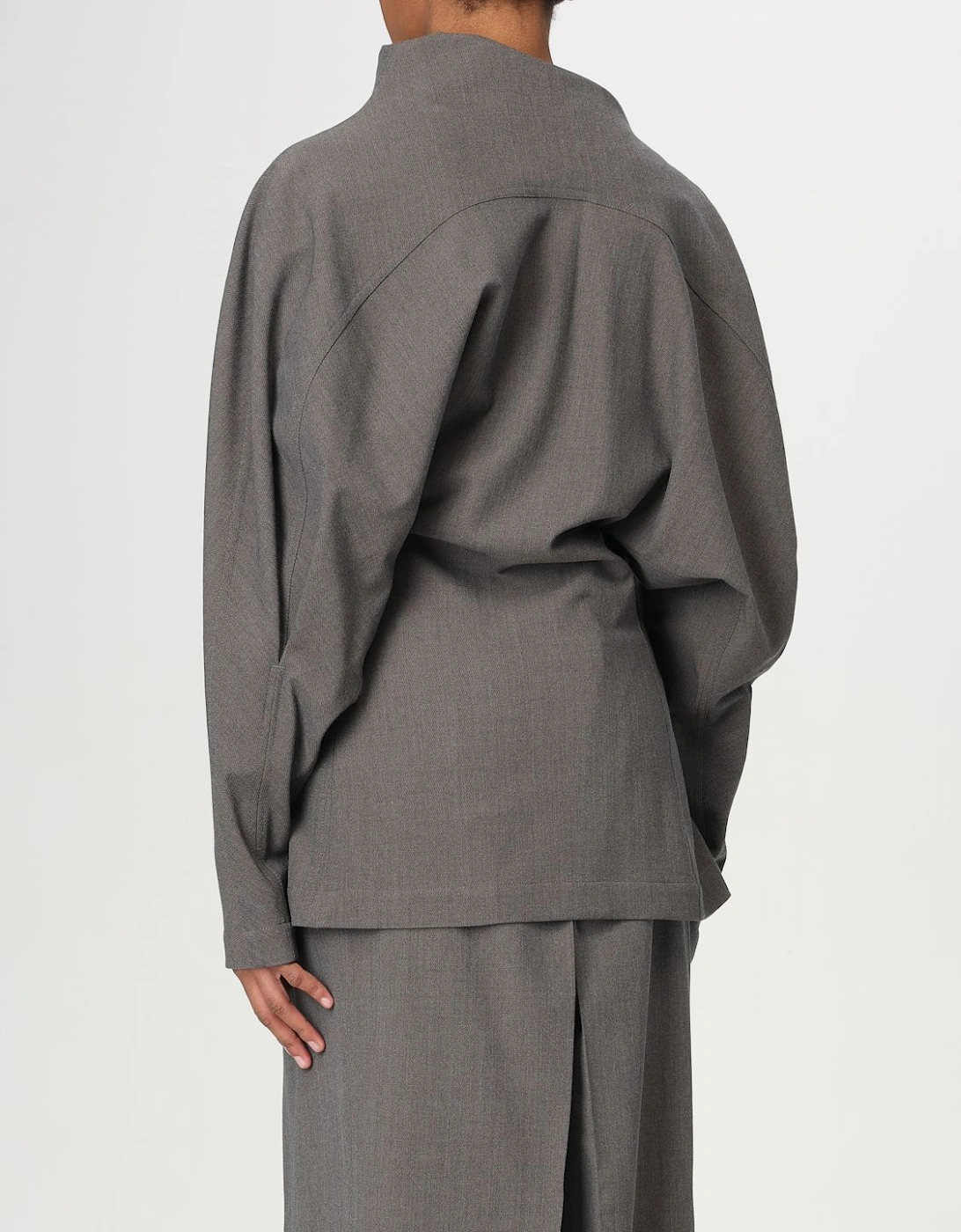 High Neck Long Sleeve Relaxed Top