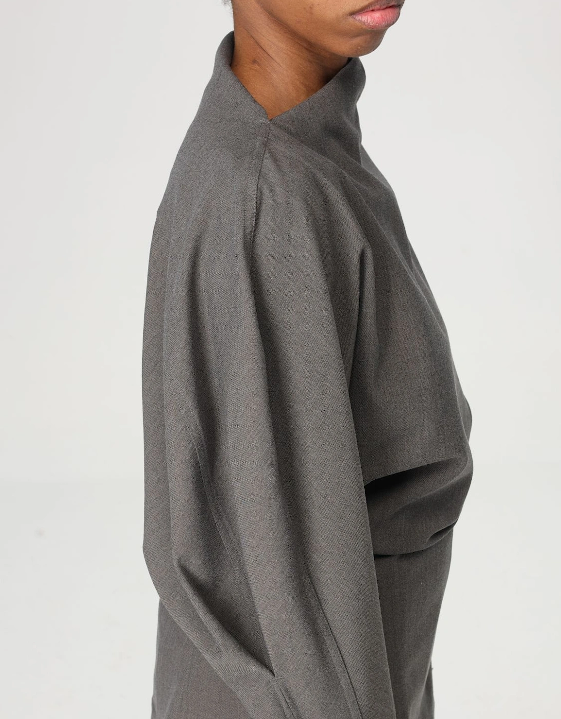 High Neck Long Sleeve Relaxed Top