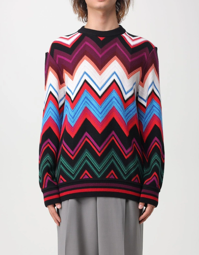 Chevron Knit Pullover Sweater