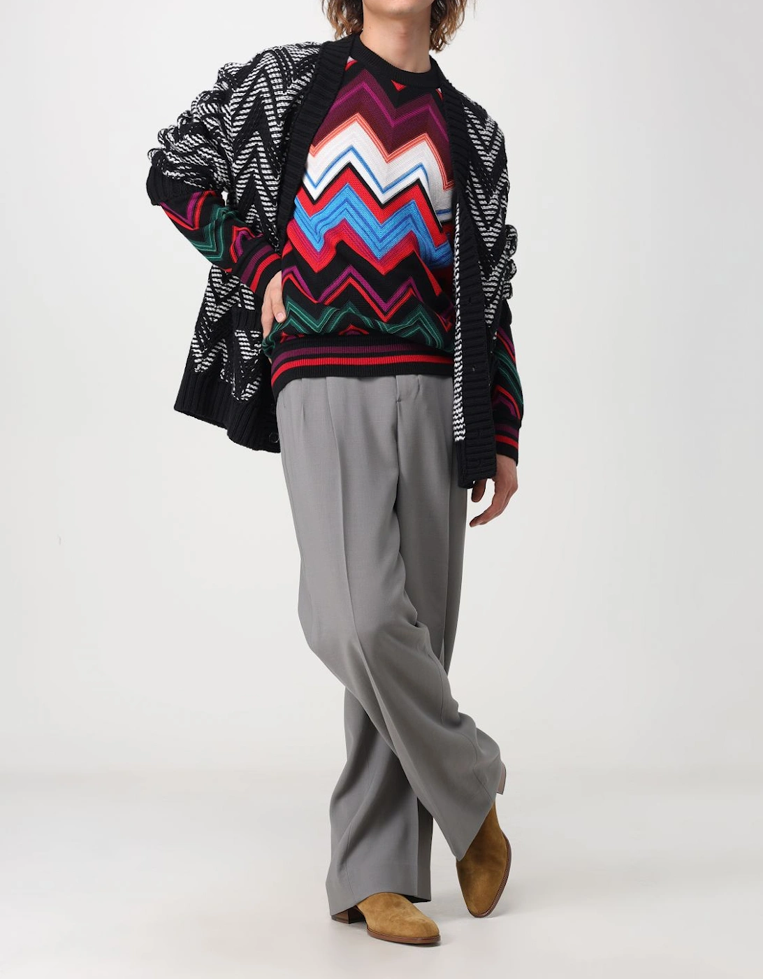 Chevron Knit Pullover Sweater
