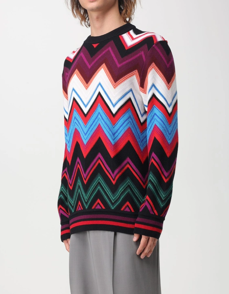 Chevron Knit Pullover Sweater
