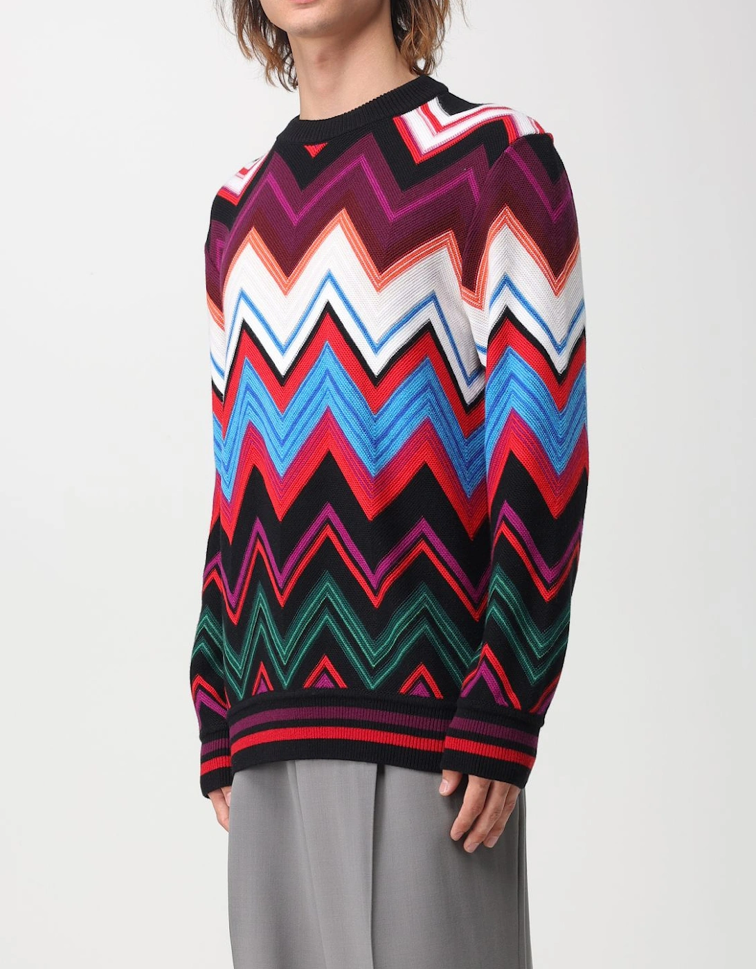 Chevron Knit Pullover Sweater