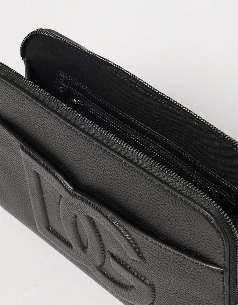 Leather Clutch Embossed Logo