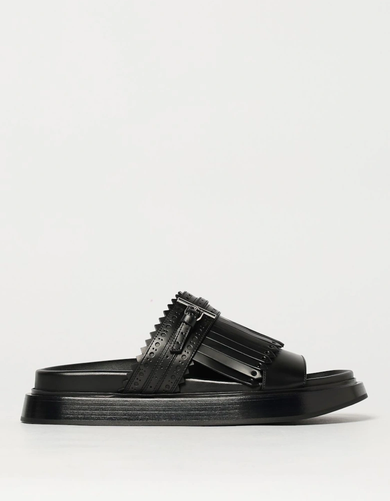 Platform Sandals Fringe Detail