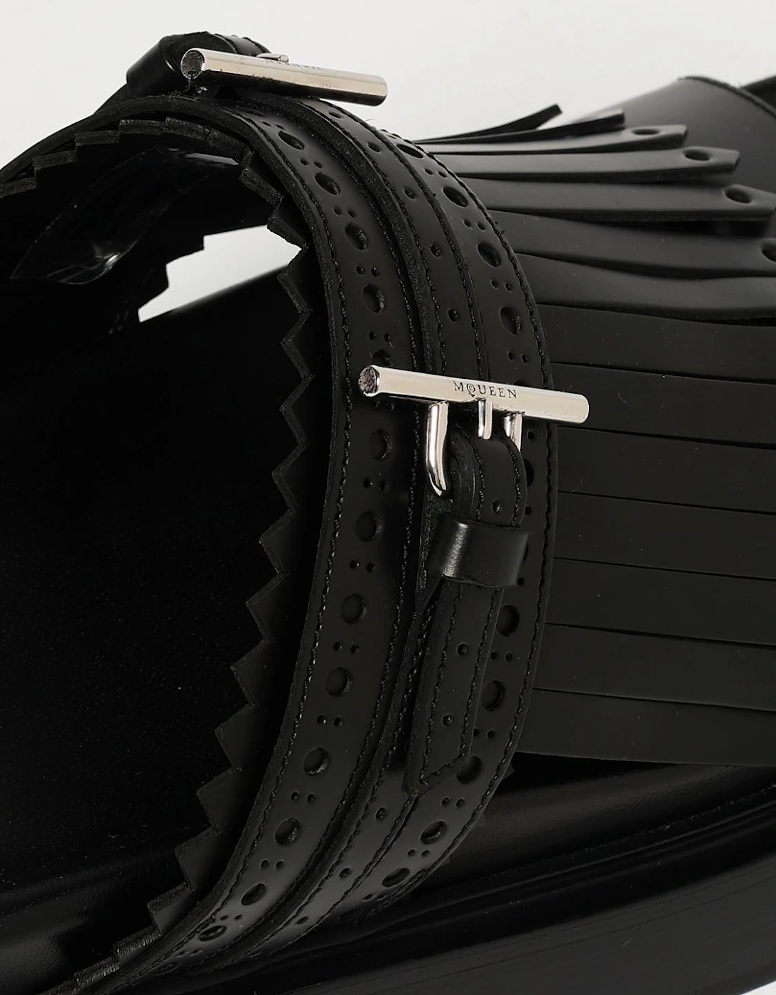 Platform Sandals Fringe Detail