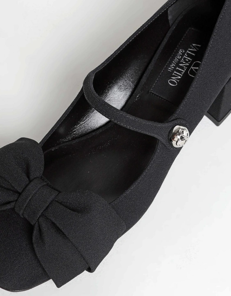 Bowembellished Mary Jane Pumps