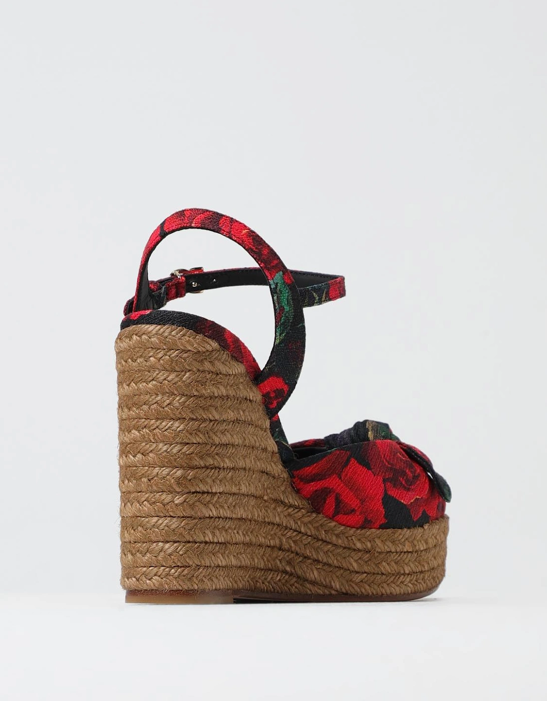 Floral Print Wedge Sandals