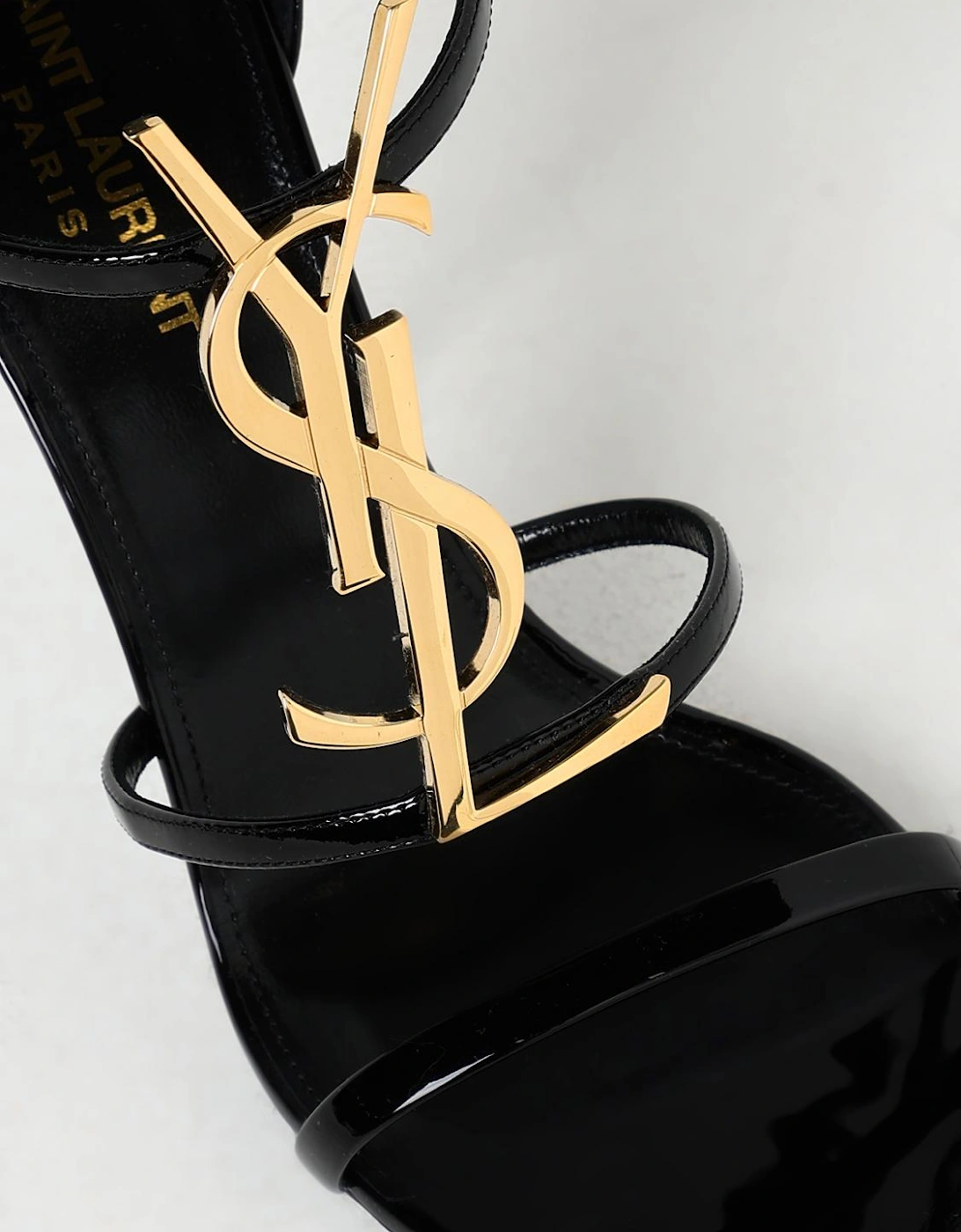 Tribute Patent Leather Sandals Heels