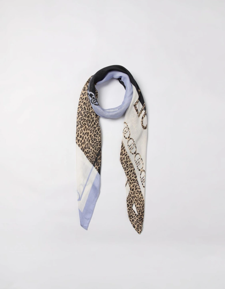 Printed Scarf Chain  Leopard Design