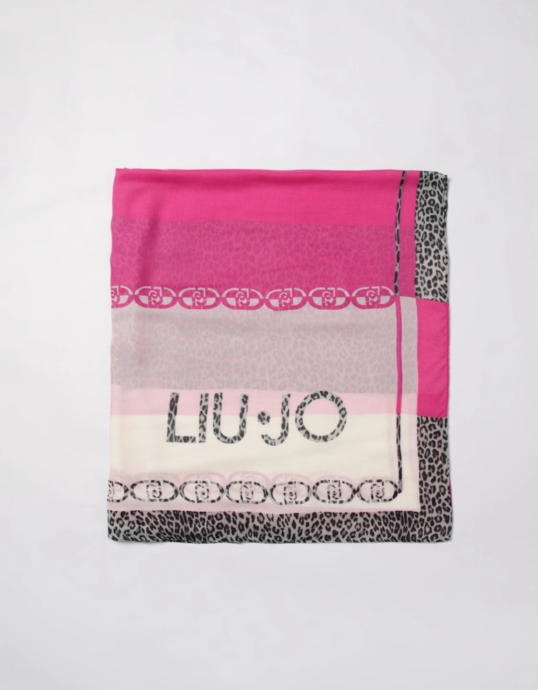 Printed Scarf Chain  Leopard Design