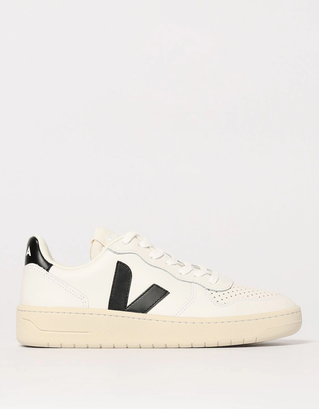 V10 WhiteBlack Leather Sneakers, 5 of 4
