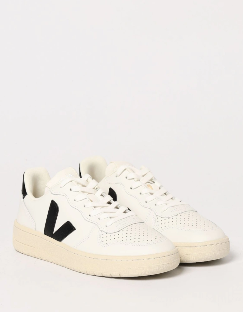 V10 WhiteBlack Leather Sneakers