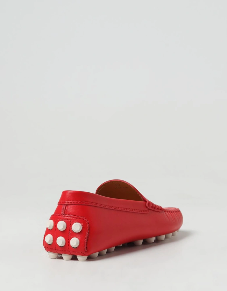 Gommino Driving Shoes Red Leather Casual