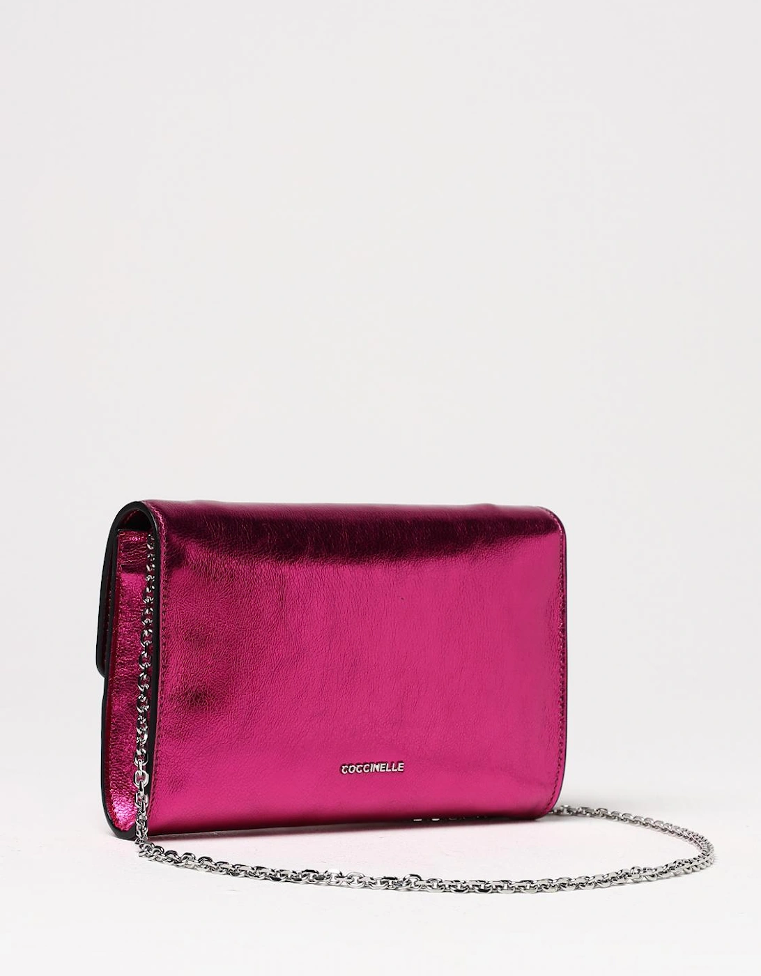 Metallic Leather Clutch Clasp Closure