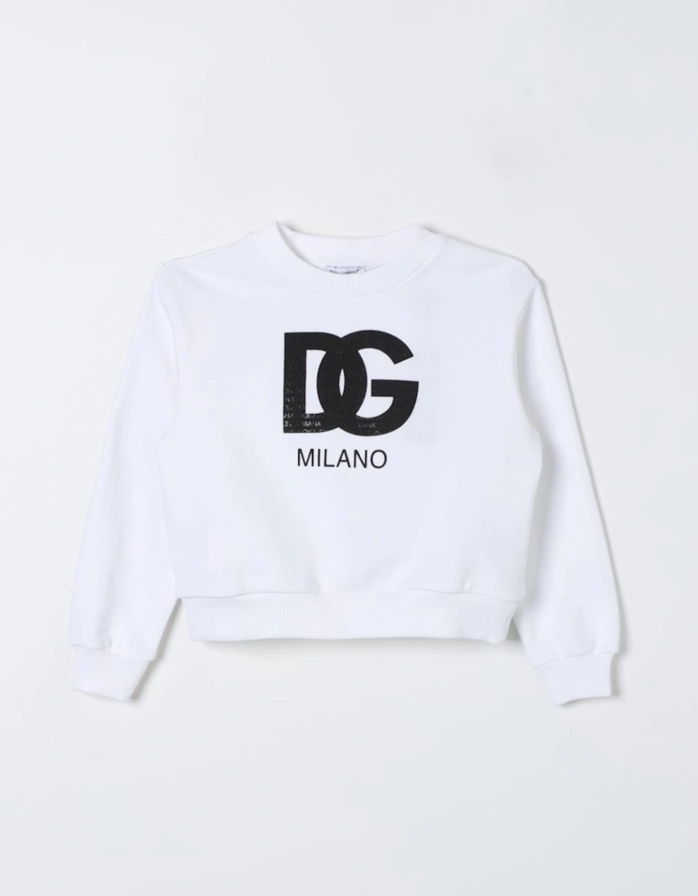Dolce  Gabbana Kids Logo Crewneck Sweater