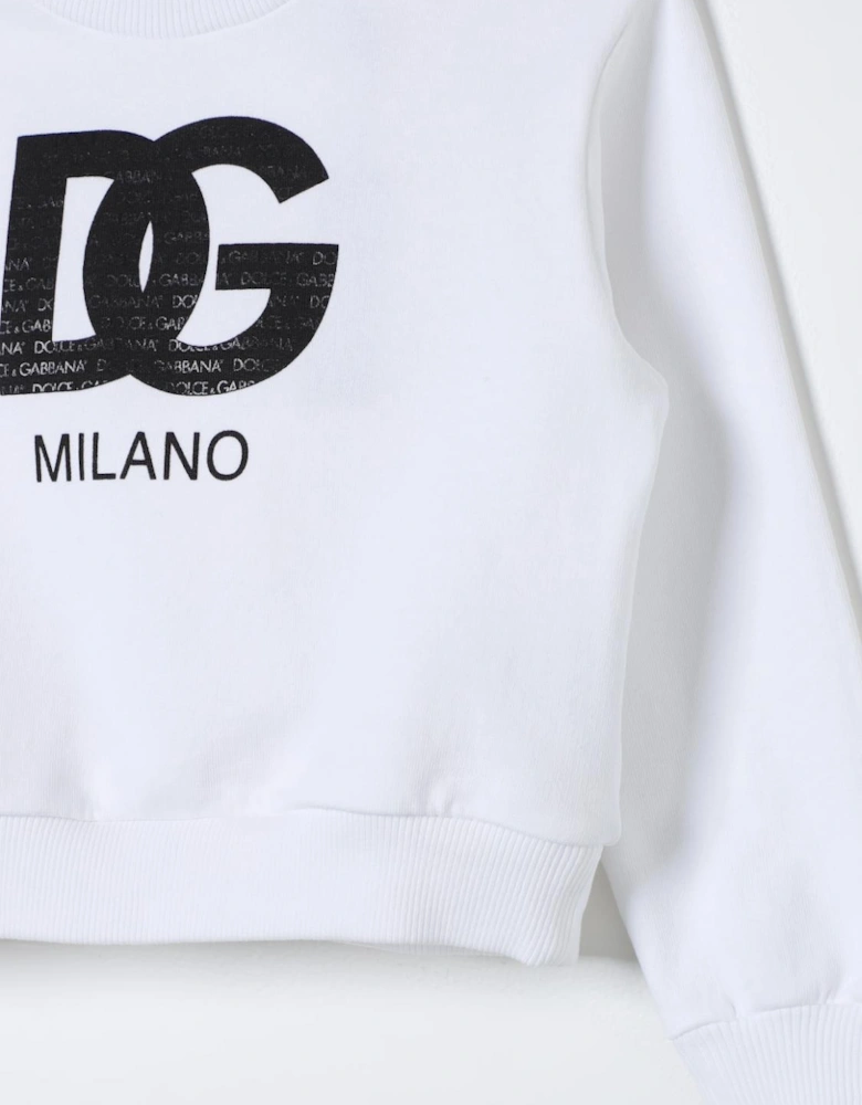 Dolce  Gabbana Kids Logo Crewneck Sweater