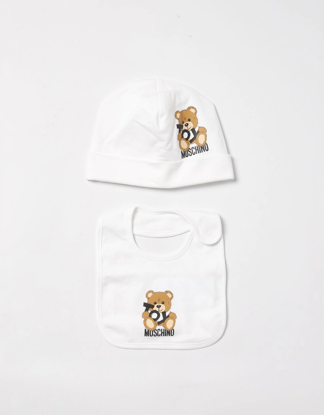 Baby Teddy Bear Hat  Bib Set