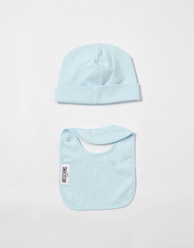 Baby Teddy Bear Hat  Bib Set