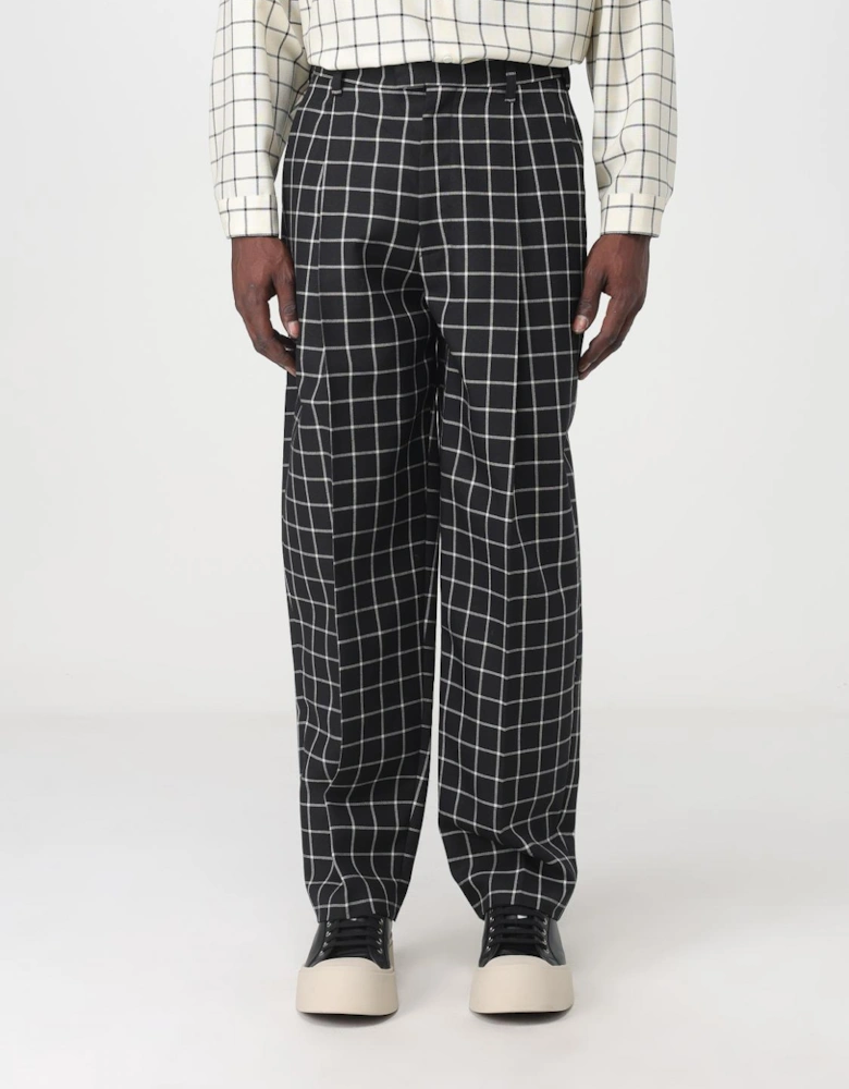 Checked Trousers Relaxed Fit