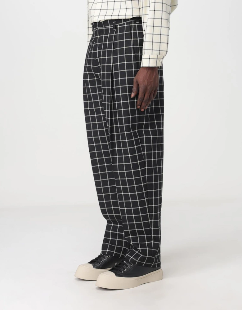 Checked Trousers Relaxed Fit