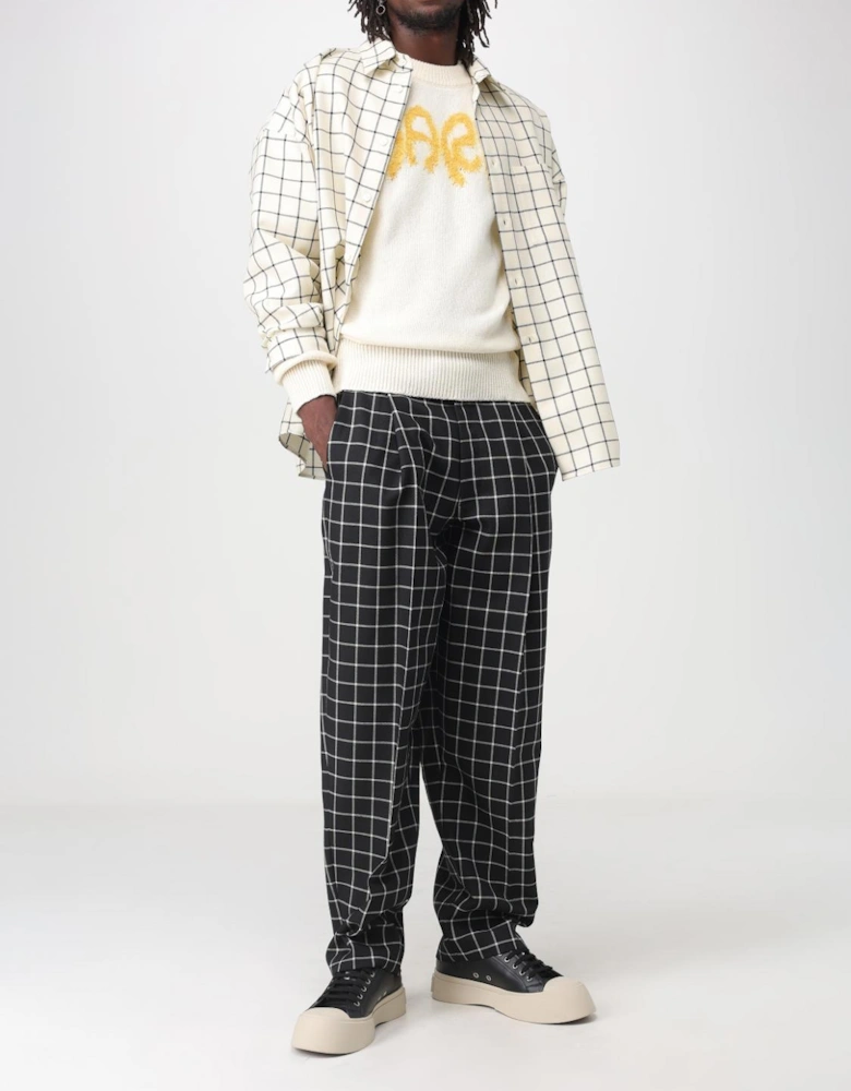 Checked Trousers Relaxed Fit